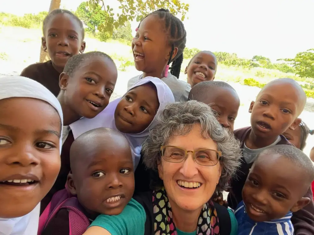 Heidi with Lawrence Students