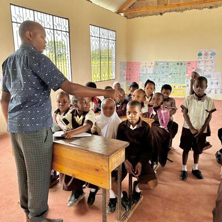 Teacher and Students at Lawrence Visiting School on a Mission Trip