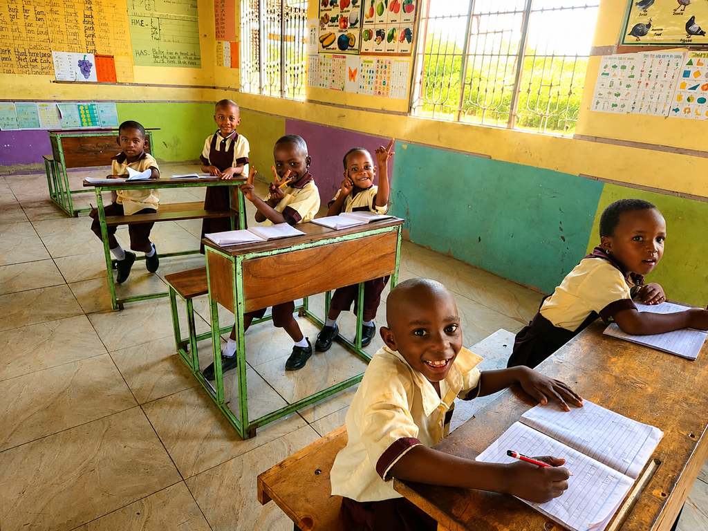 Thriving students have mentally present during a lesson at Lawrence Academy